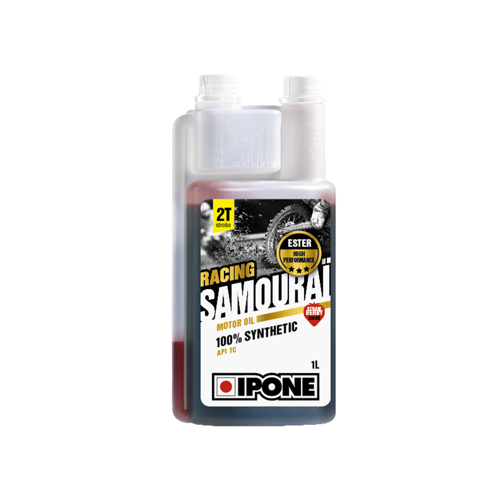 IPONE sintetičko ulje za mešavinu 2T dozer sa mirisom JAGODE Samourai racing 1L